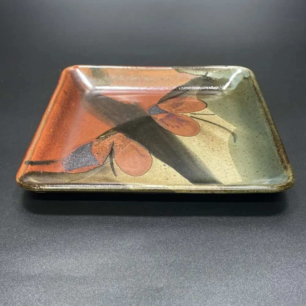 Vtg John Freimarck Studio Pottery Square 8